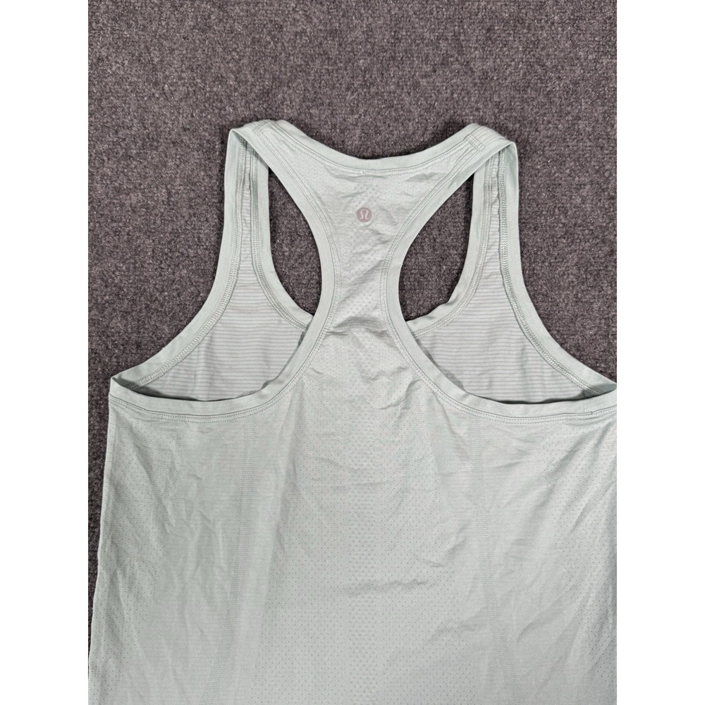 Vintage Lululemon‎ Swiftly Tech Tank Top Womens 6 Heathered Fresh Teal Racerback - Picture 11 of 12